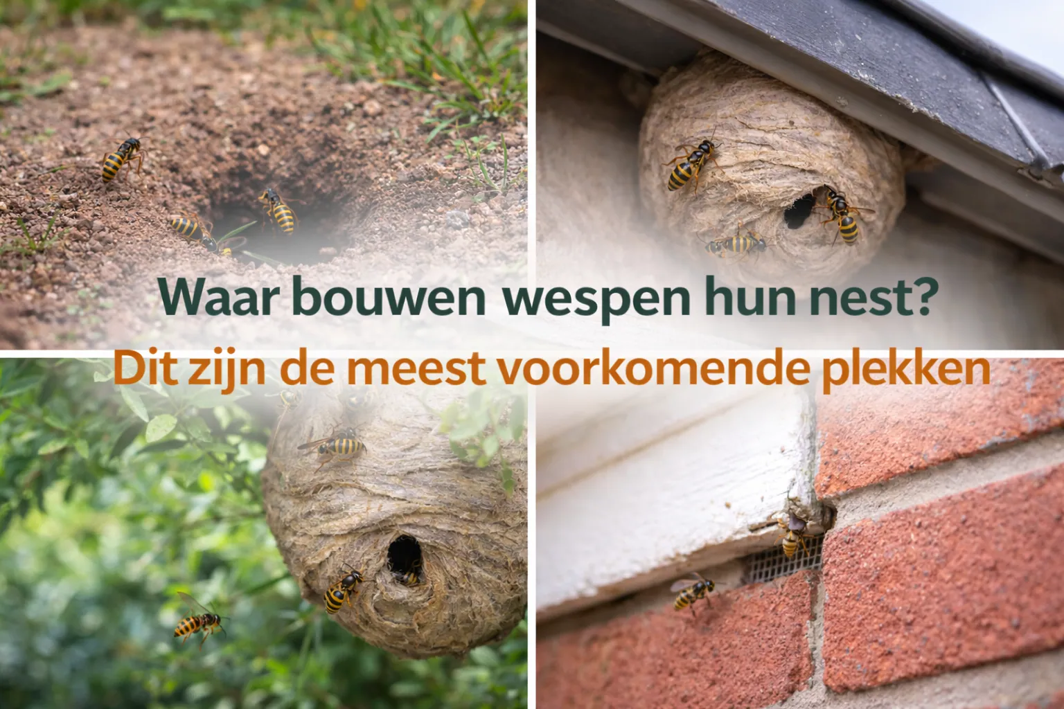 Waar bouwen Wespen hun Nest?